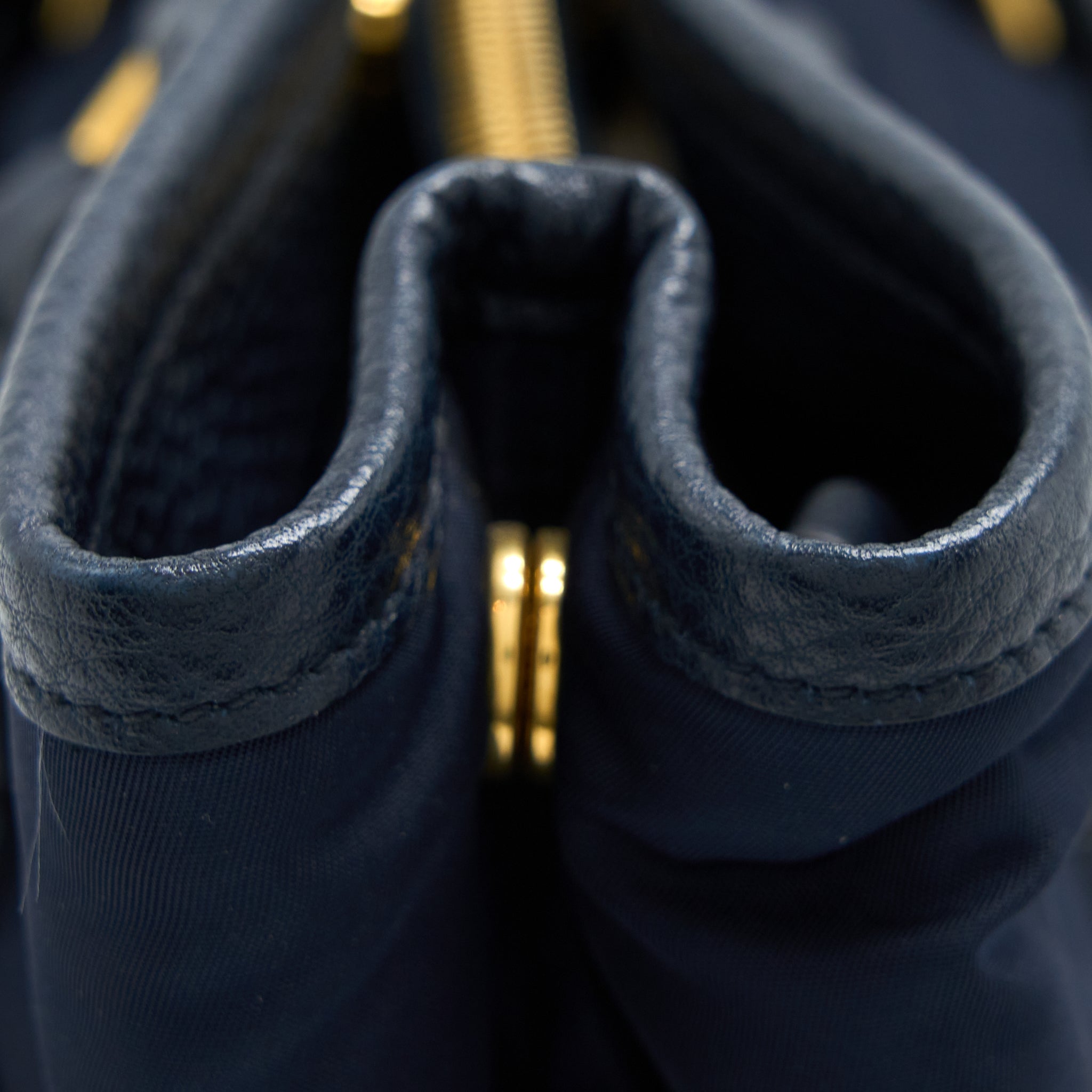 PRADA TESSUTO TOTE BAG NYLON DARK BLUE GHW
