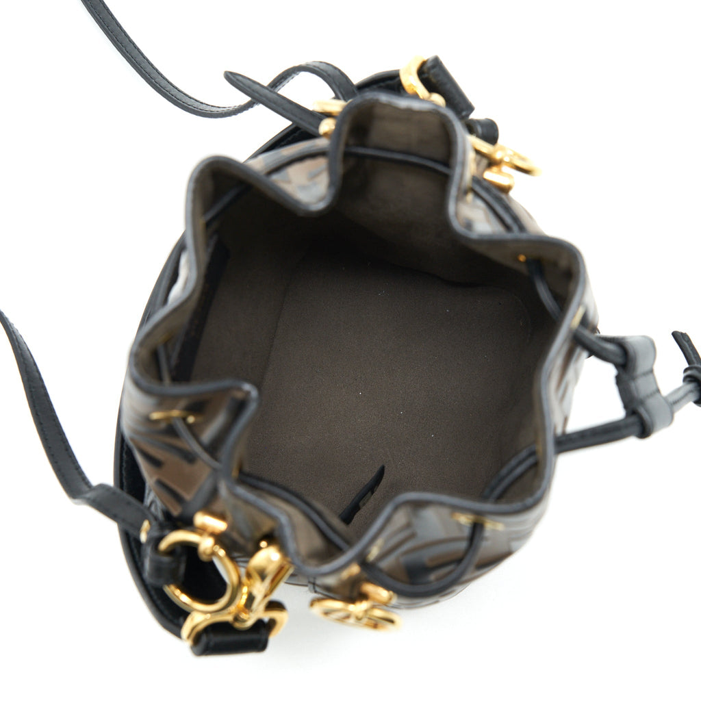 FENDI MON TRESOR BUCKET BAG CALFSKIN BROWN GHW