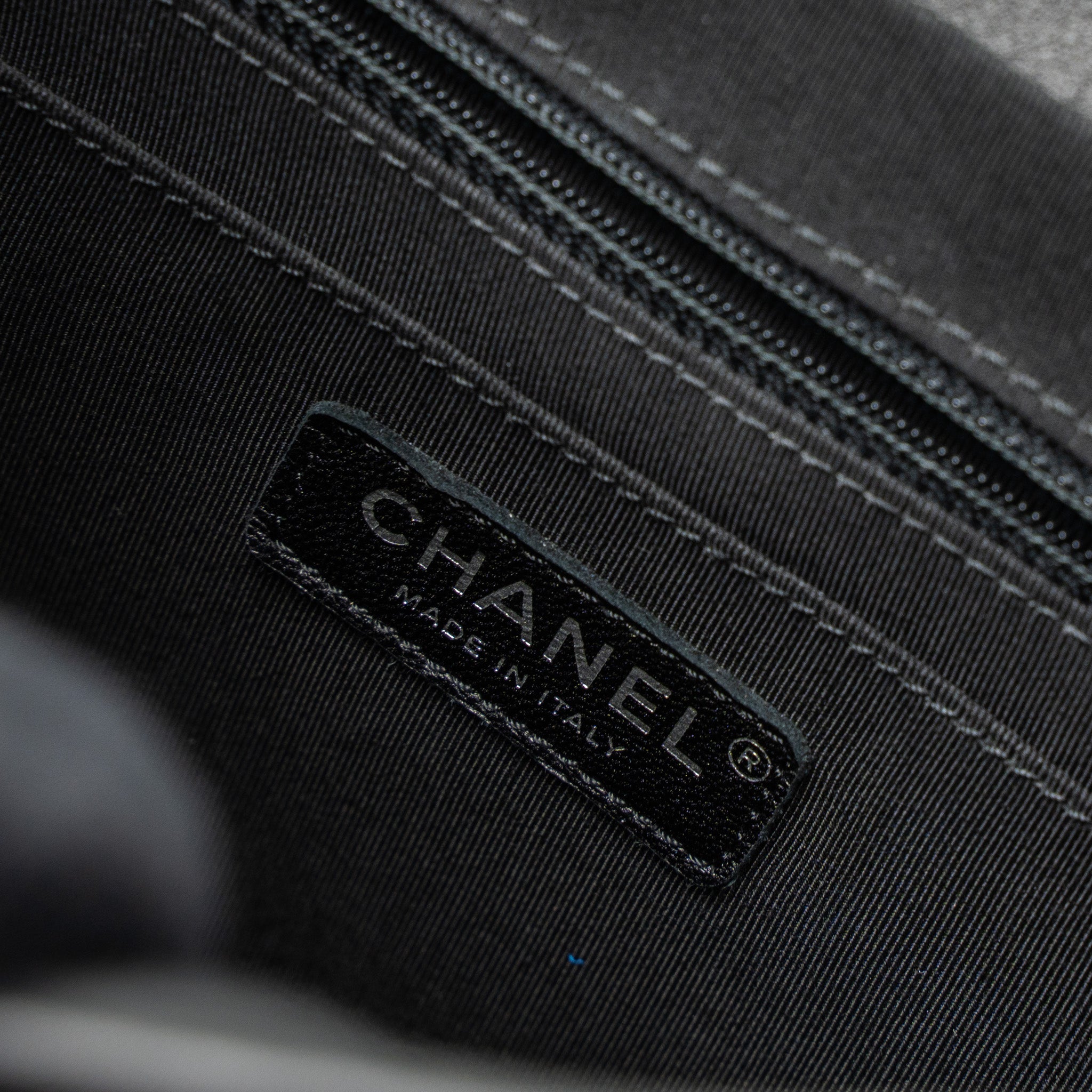CHANEL URBAN SPIRIT BACKPACK CHEVRON CALFSKIN BLACK SHW