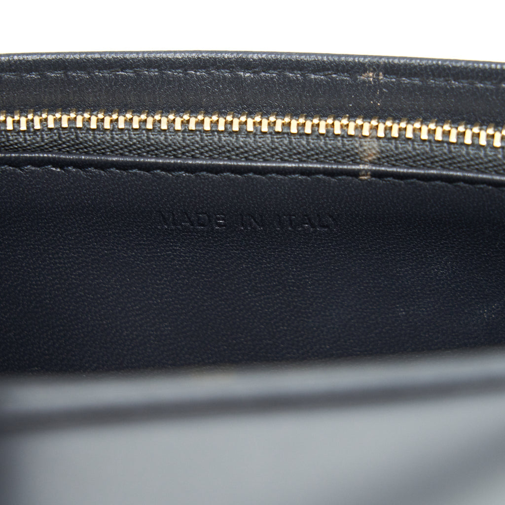 DIOR DIORAMA WALLET ON CHAIN METALLIC GOLD WITH GHW