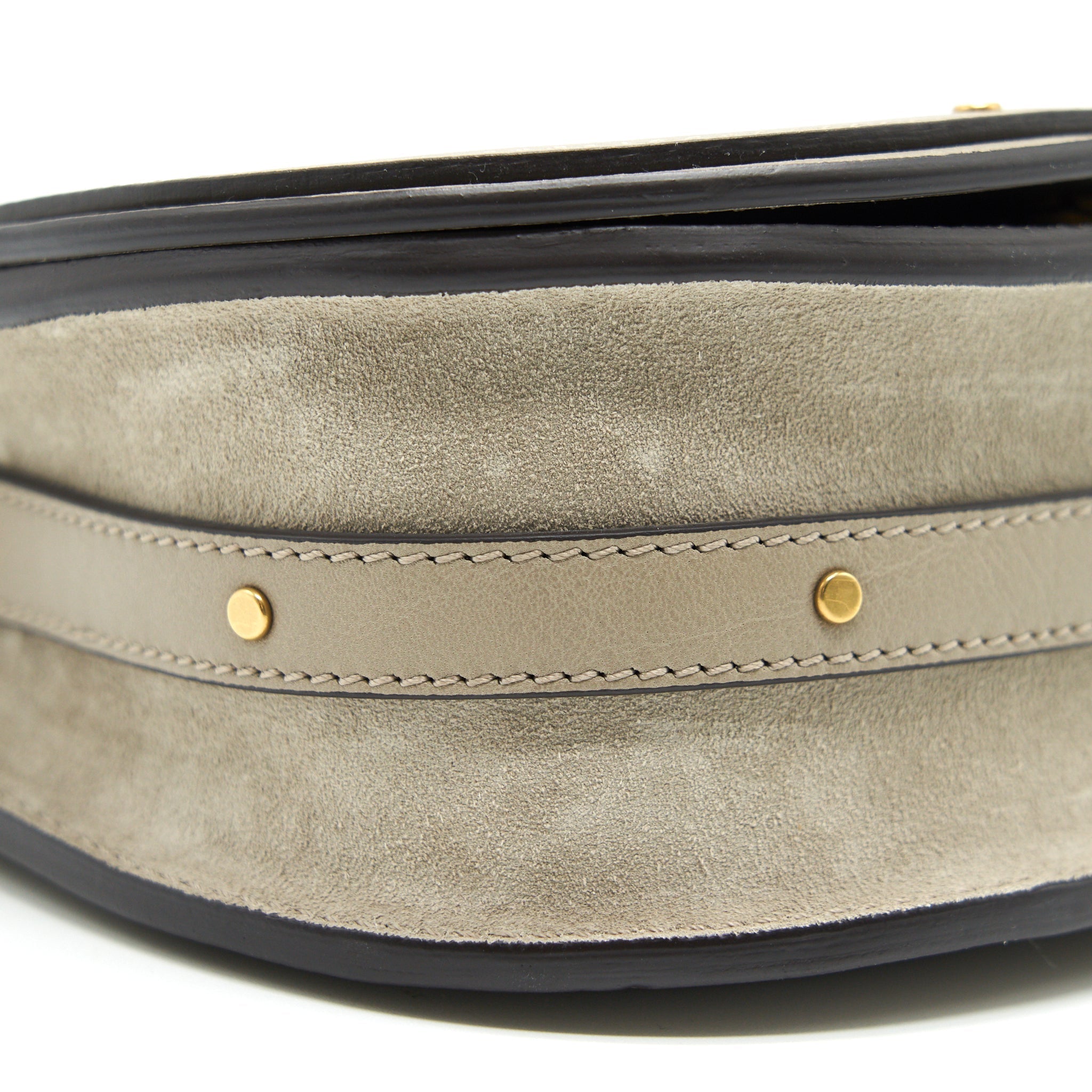 CHLOE NILE SMALL BRACELET BAG LIGHT GREY WIT GHW