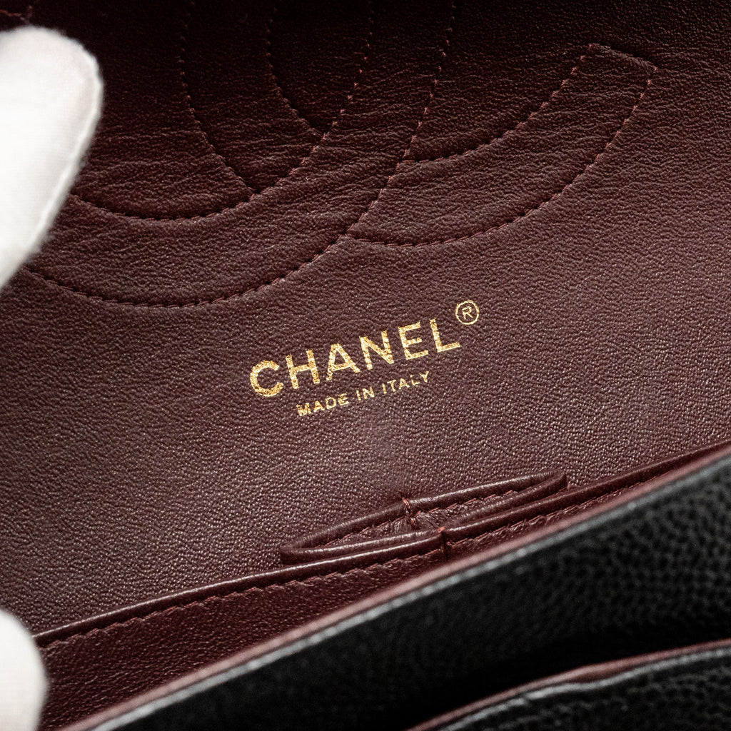 CHANEL JUMBO CLASSIC DOUBLE FLAP BAG CAVIAR BLACK GHW