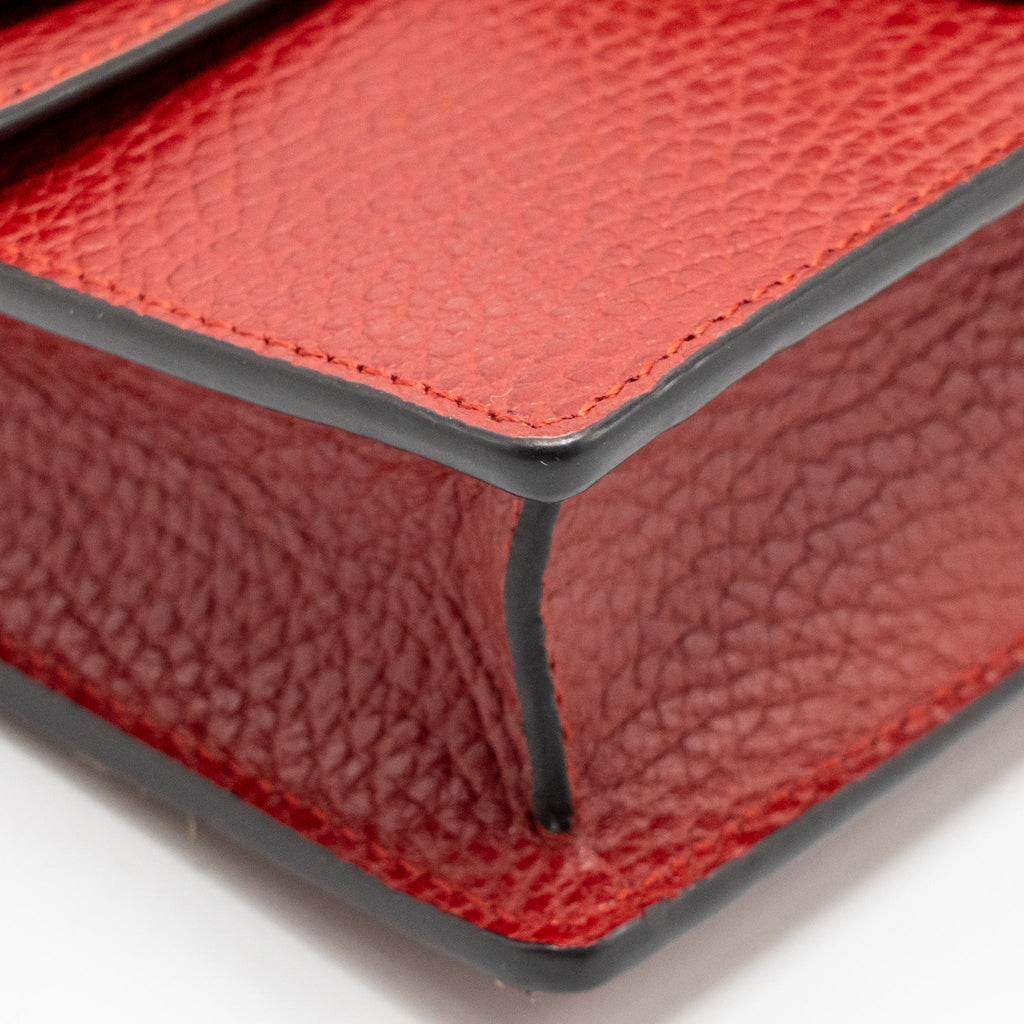GUCCI DIONYSUS MINI BAG CALFSKIN RED MULTICOLOUR HARDWARE