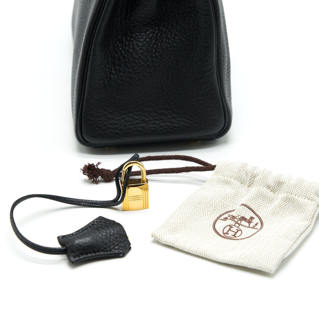 HERMES KELLY 32 BLACK GHW