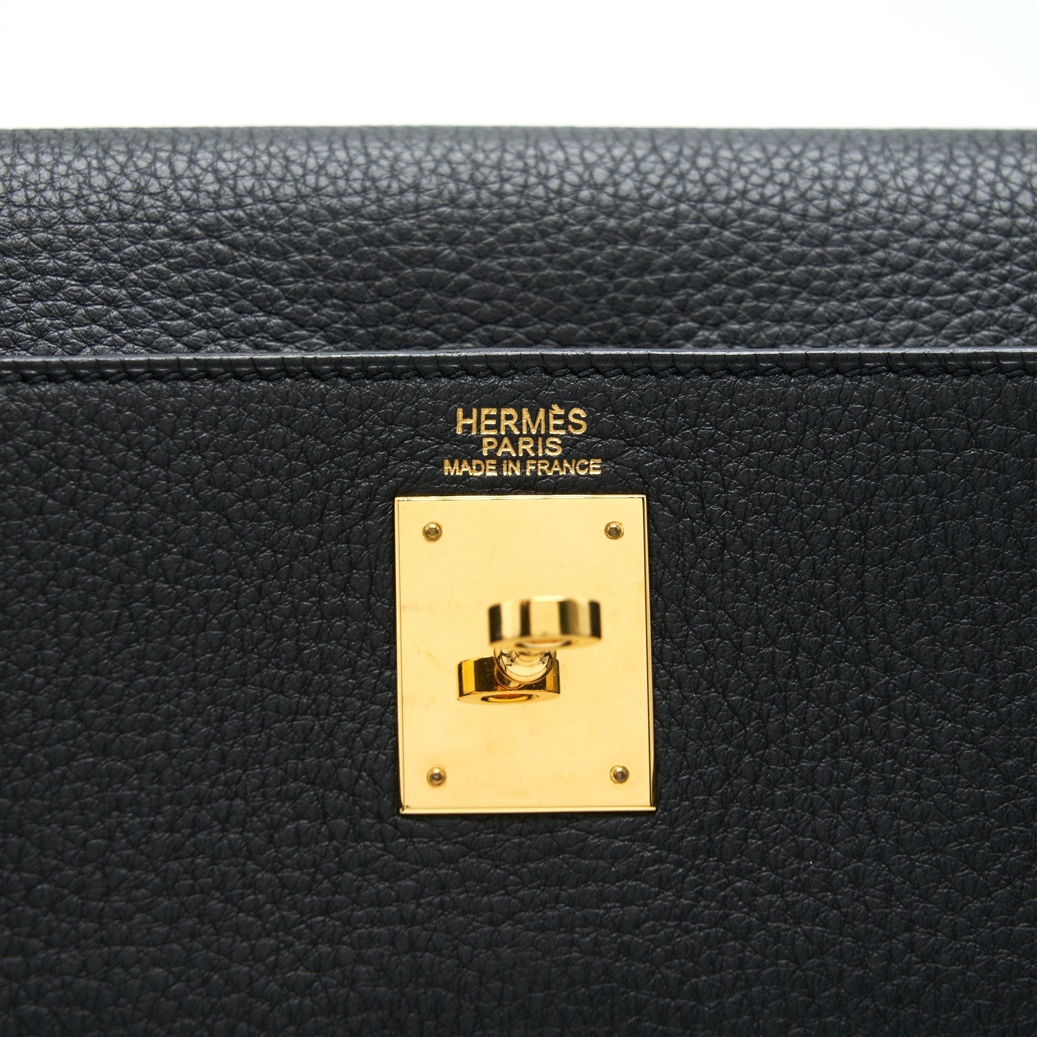HERMES KELLY 32 BLACK GHW