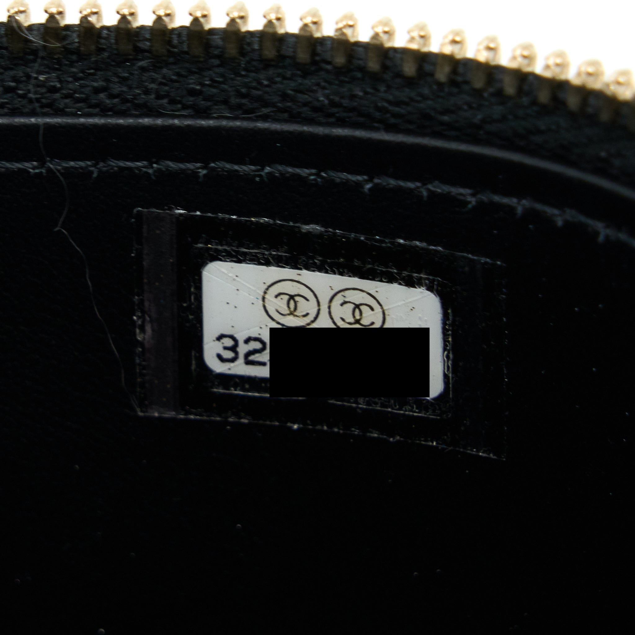 CHANEL LETTER TOP HANDLE LONG VANITY CAVIAR BLACK GHW