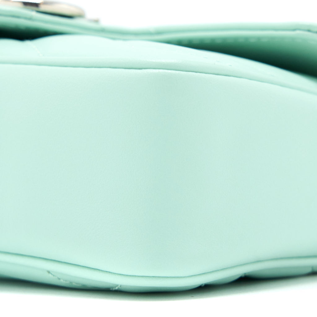 GUCCI GG MARMONT SUPER MINI BAG CALFSKIN MINT GREEN SHW
