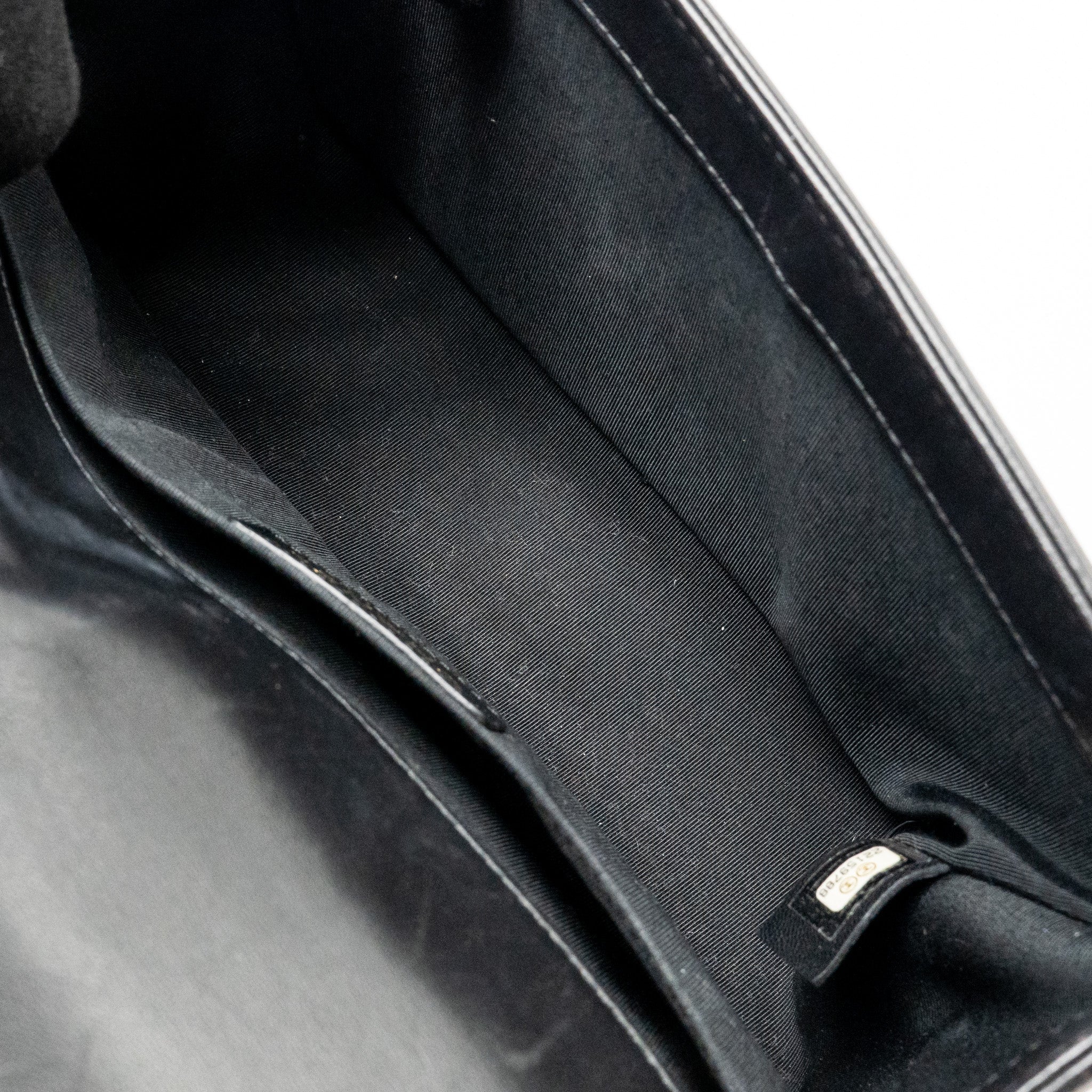 CHANEL MEDIUM BOY BAG LAMBSKIN BLACK GHW