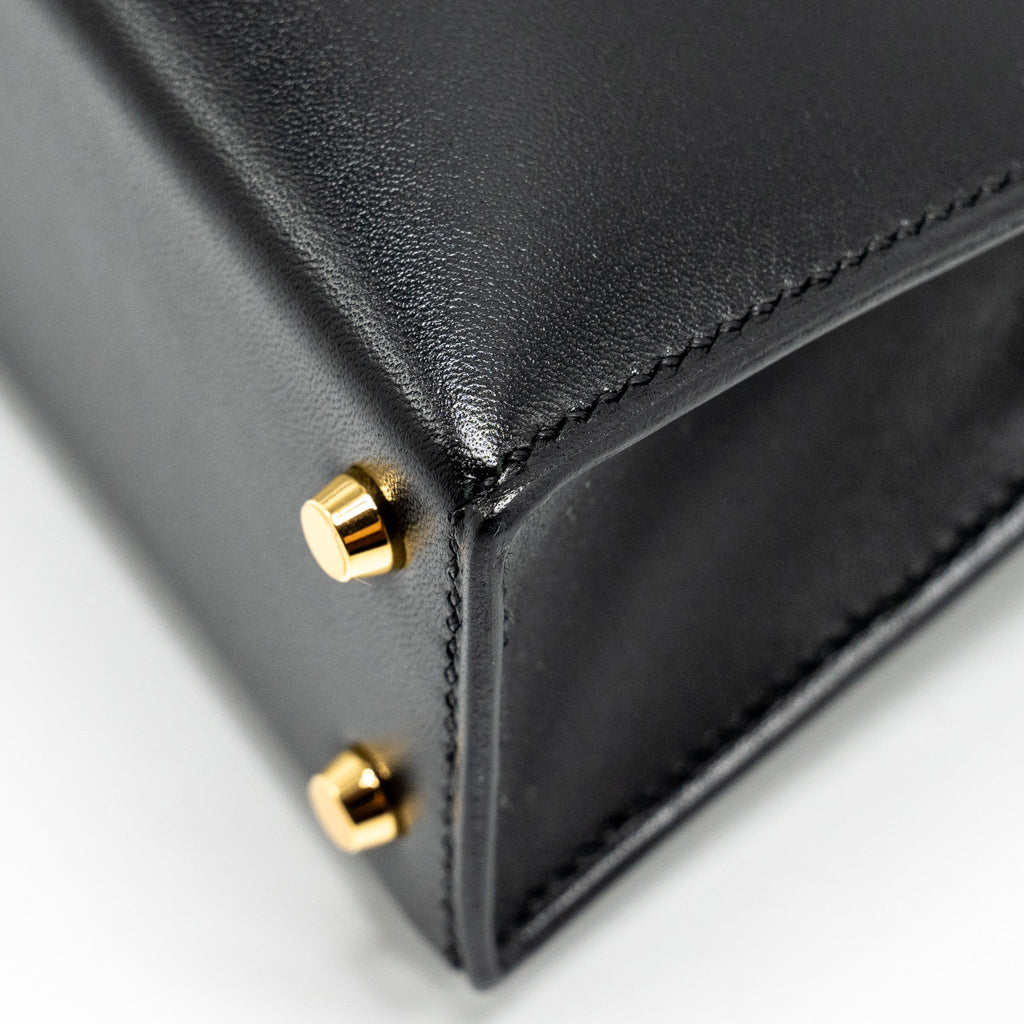 HERMES MINI KELLY TADELAKT BLACK GHW