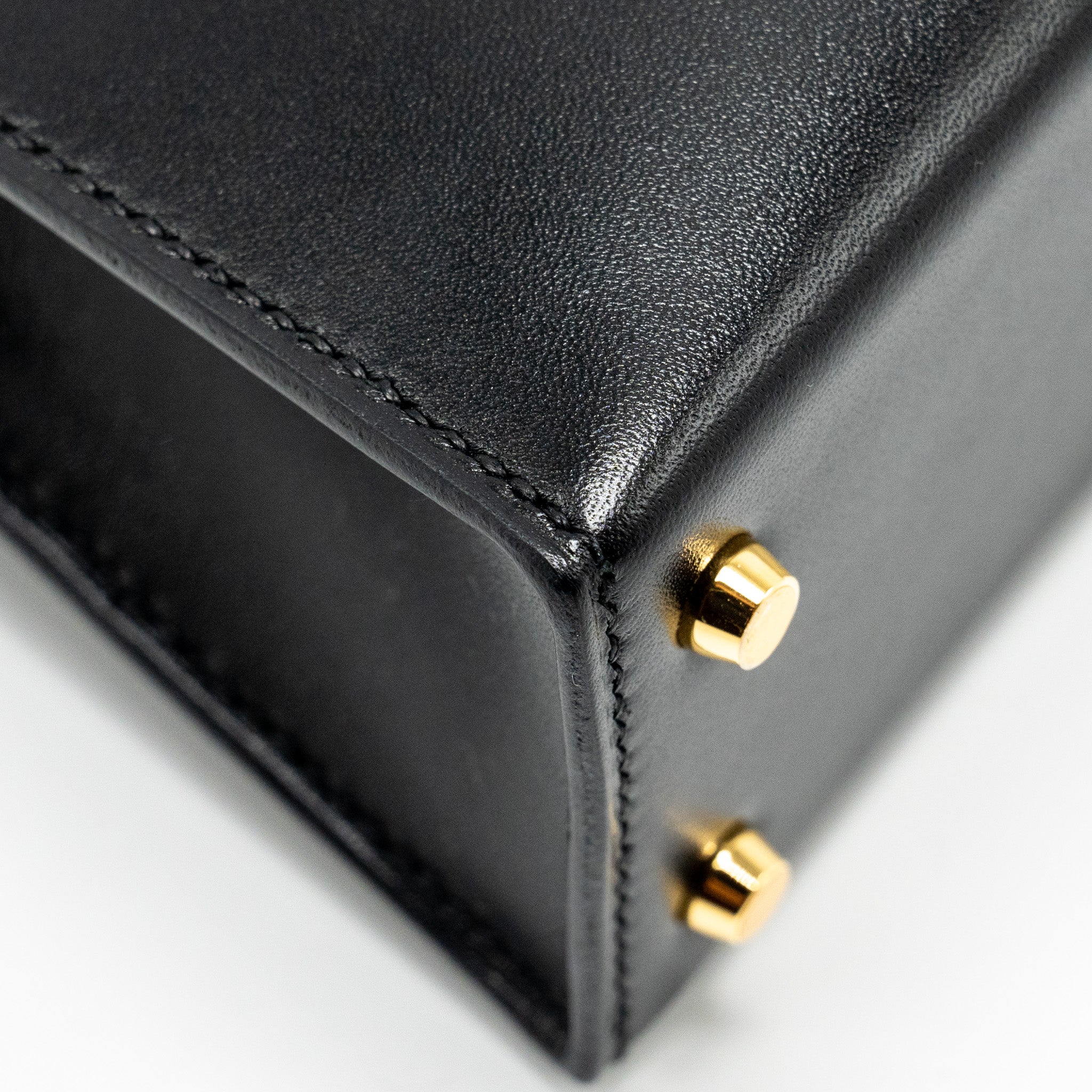 HERMES MINI KELLY TADELAKT BLACK GHW