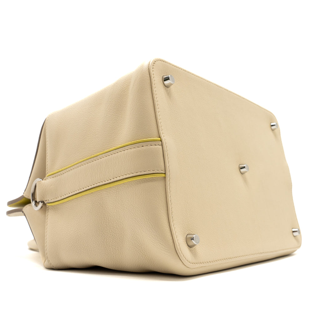 HERMES TOOLBOX 26 CLEMENCE CRAIE/JAUNE POUSSIN SHW