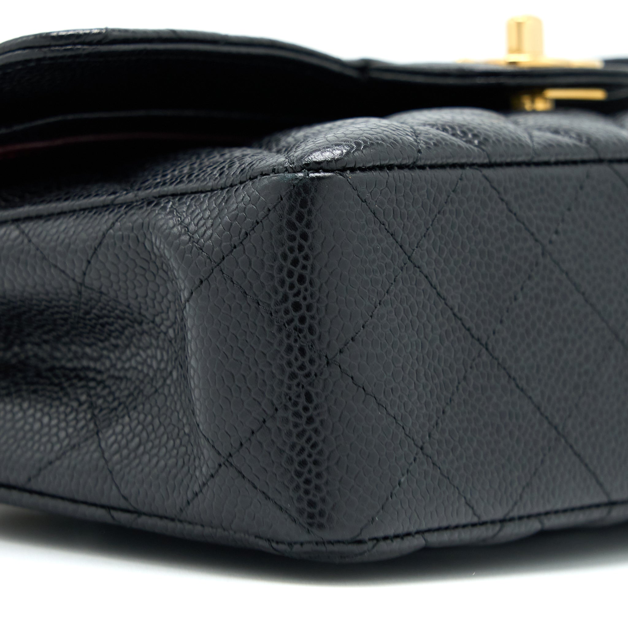 CHANEL SMALL CLASSIC DOUBLE FLAP BAG CAVIAR BLACK GHW