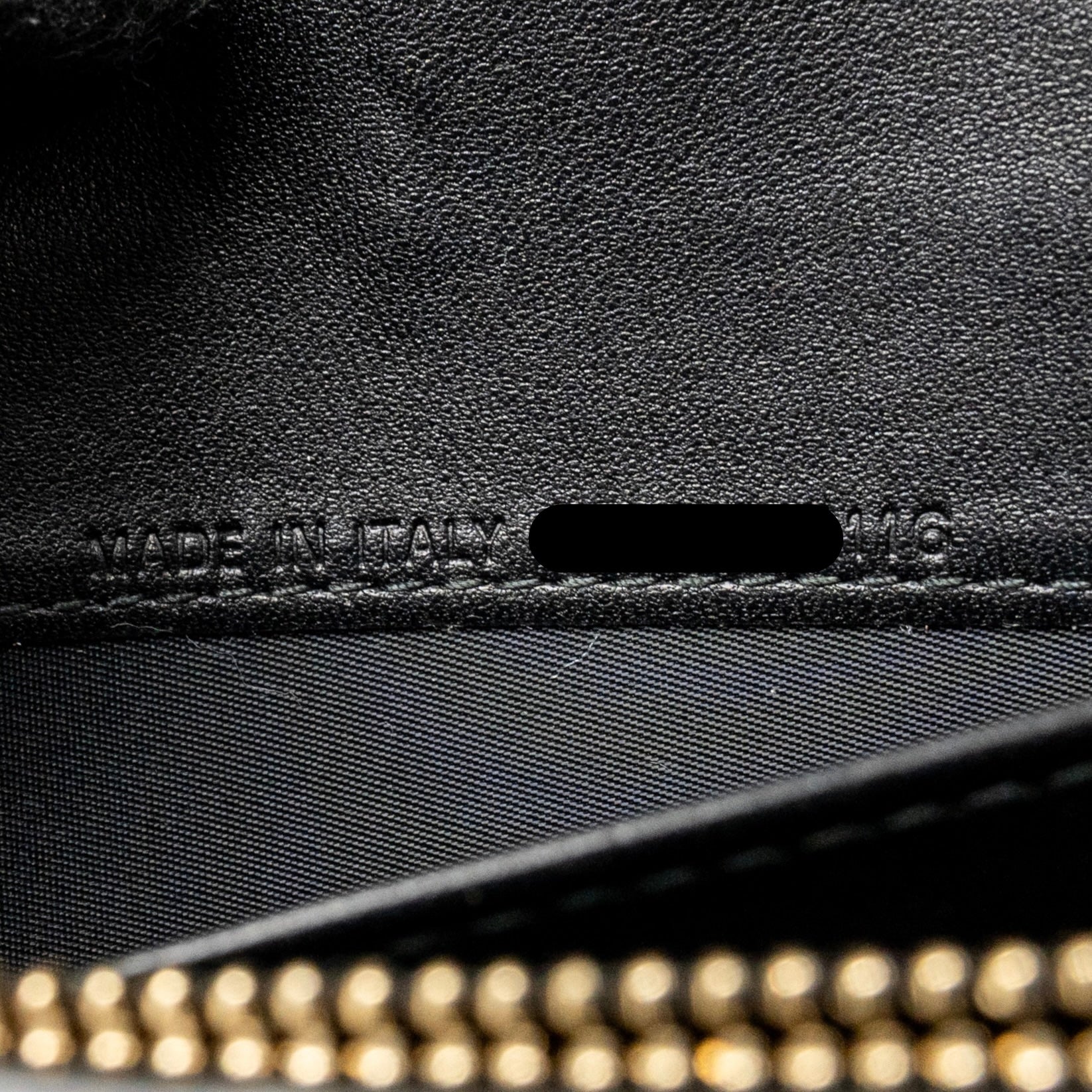 DIOR DIORAMA WALLET WITH CHAIN CALFSKIN BLACK GHW