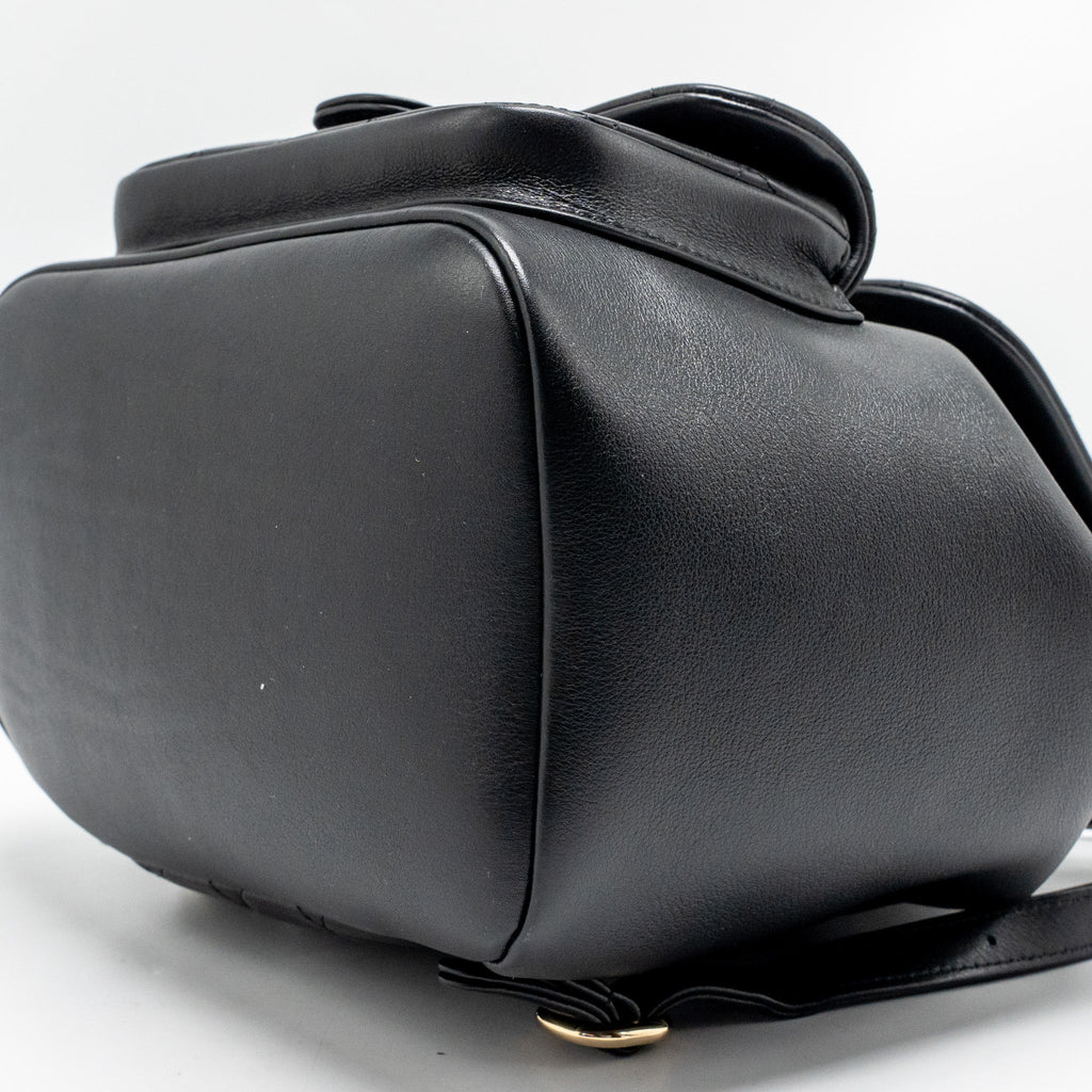 CHANEL LARGE DUMA BACKPACK CALFSKIN BLACK LGHW (MICROCHIP)