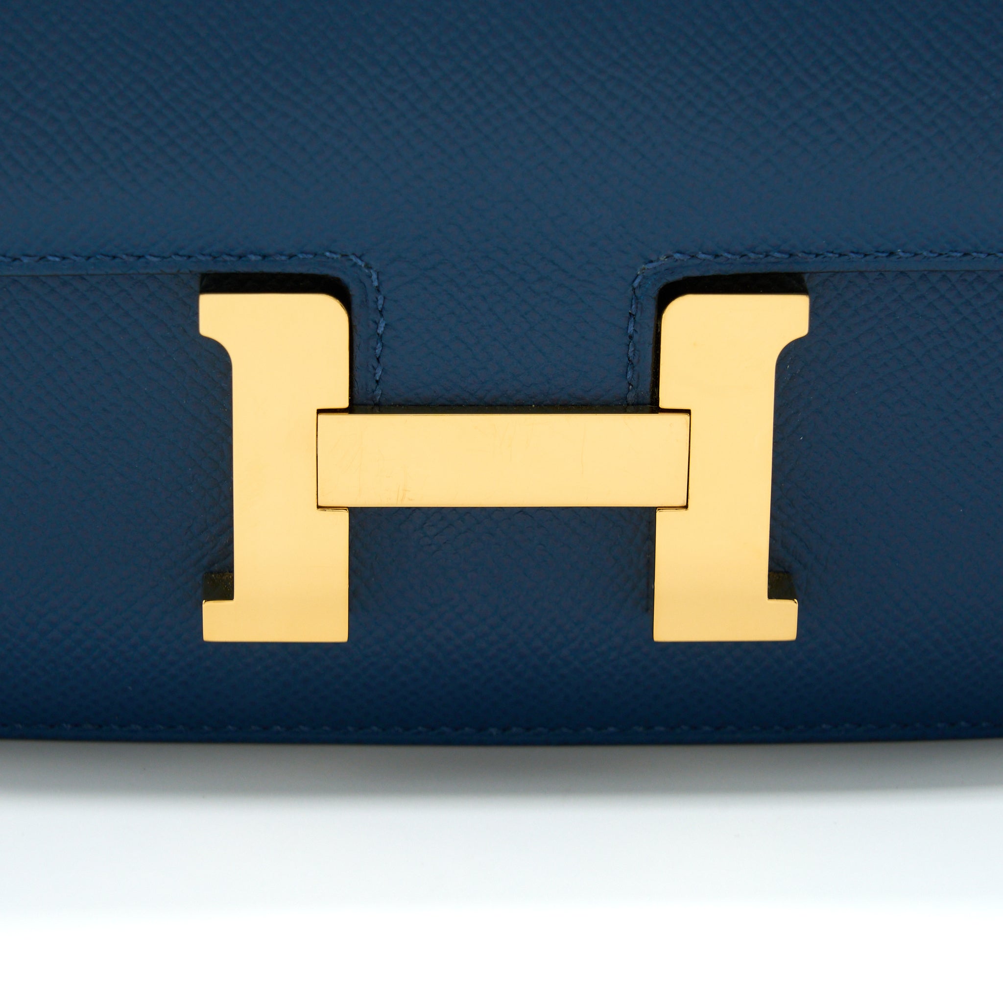 HERMES MINI CONSTANCE EPSOM S4 DEEP BLUE GHW
