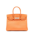 HERMES BIRKIN 30 EPSOM ORANGE SHW