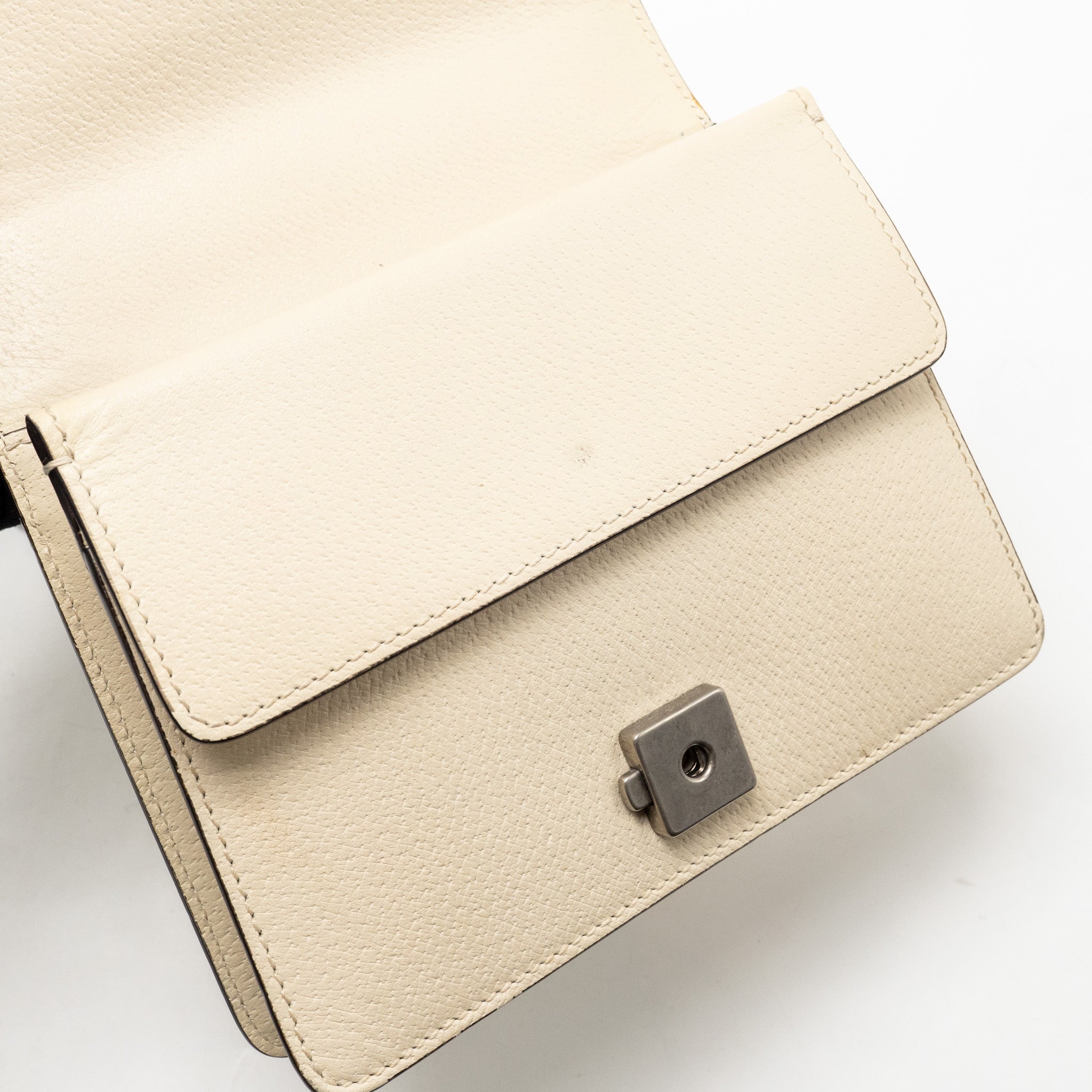 GUCCI MINI DIONYSUS BAG CALFSKIN WHITE SHW