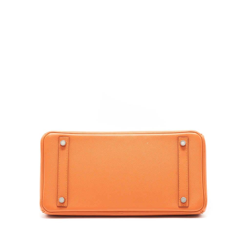 HERMES BIRKIN 30 EPSOM ORANGE SHW