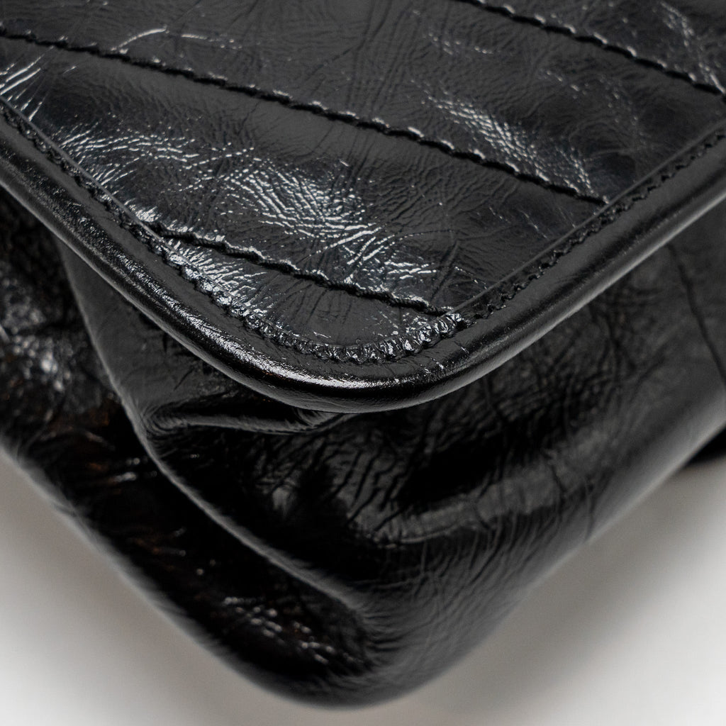 SAINT LAURENT/YSL MEDIUM NIKI BAG VINTAGE CALFSKIN BLACK SHW