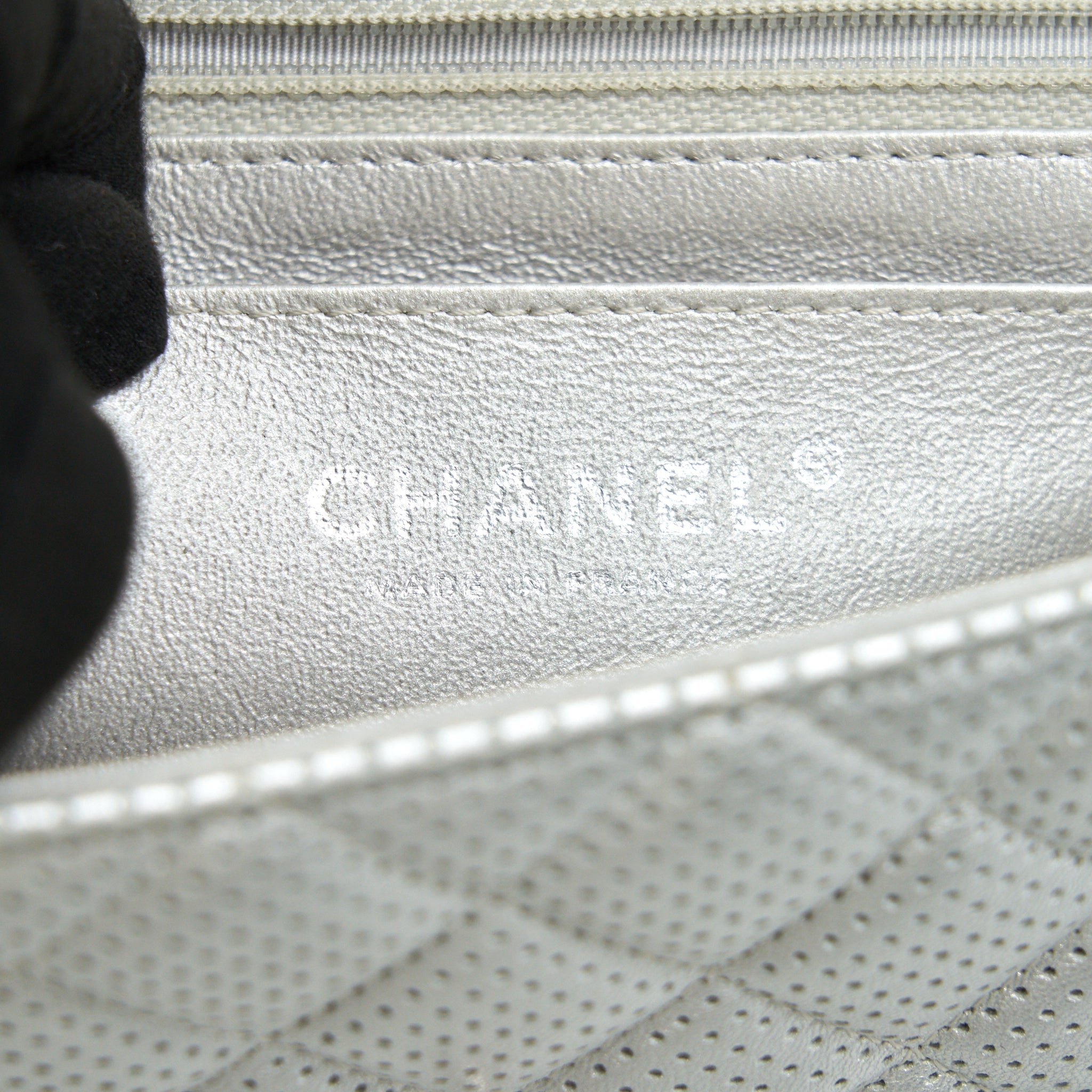 CHANEL RECTANGULAR MINI FLAP BAG SILVER