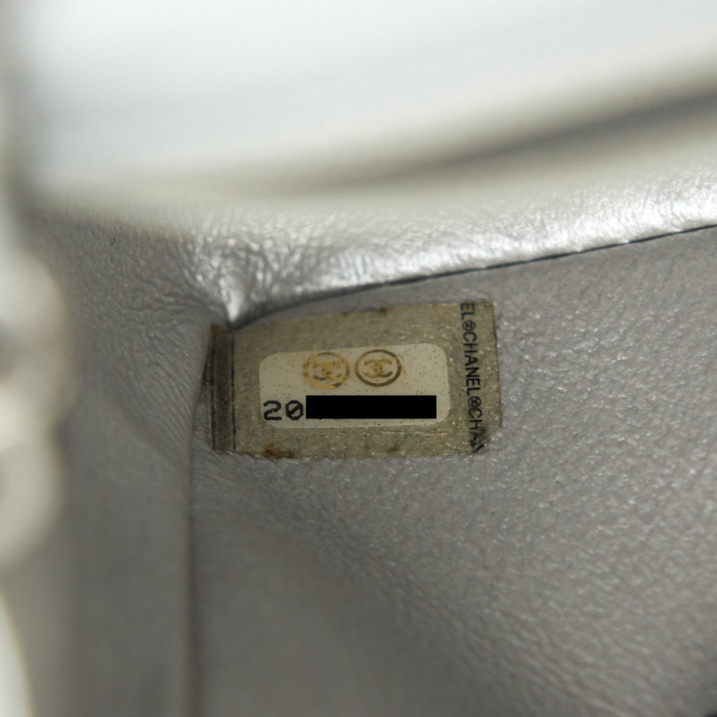 CHANEL RECTANGULAR MINI FLAP BAG SILVER