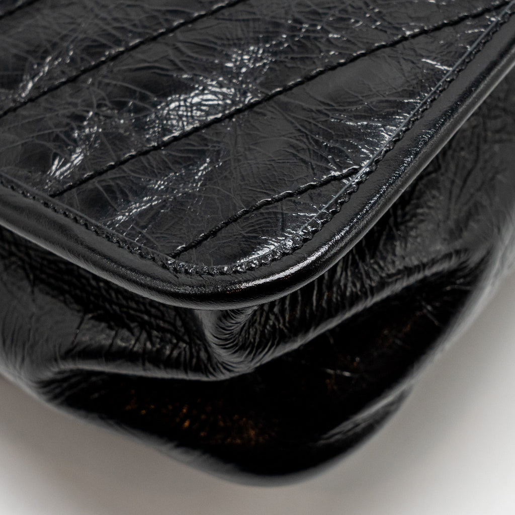 SAINT LAURENT/YSL MEDIUM NIKI BAG VINTAGE CALFSKIN BLACK SHW