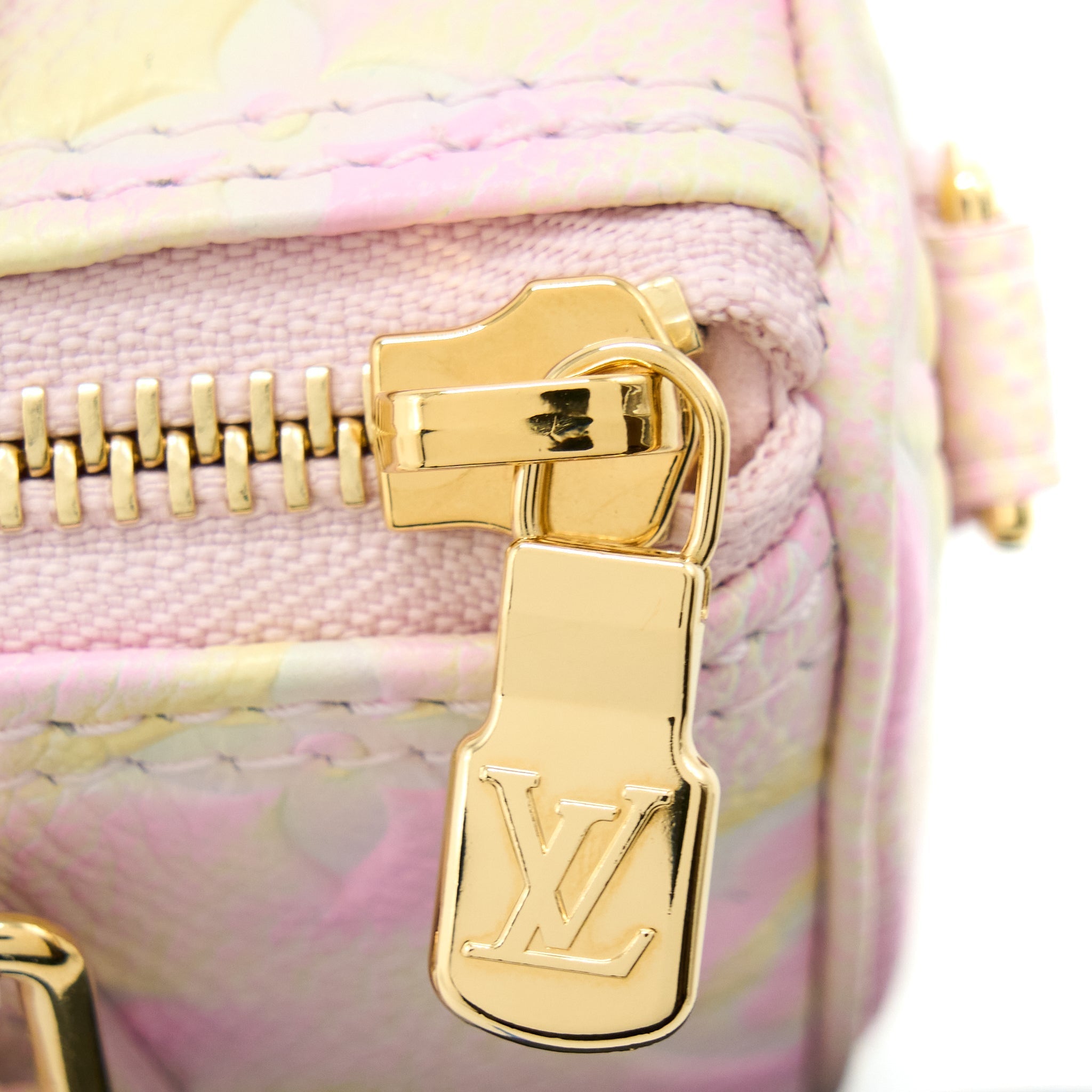 LOUIS VUITTON NANO SPEEDY MONOGRAM EMPREINTE MULTICOLOURE GHW