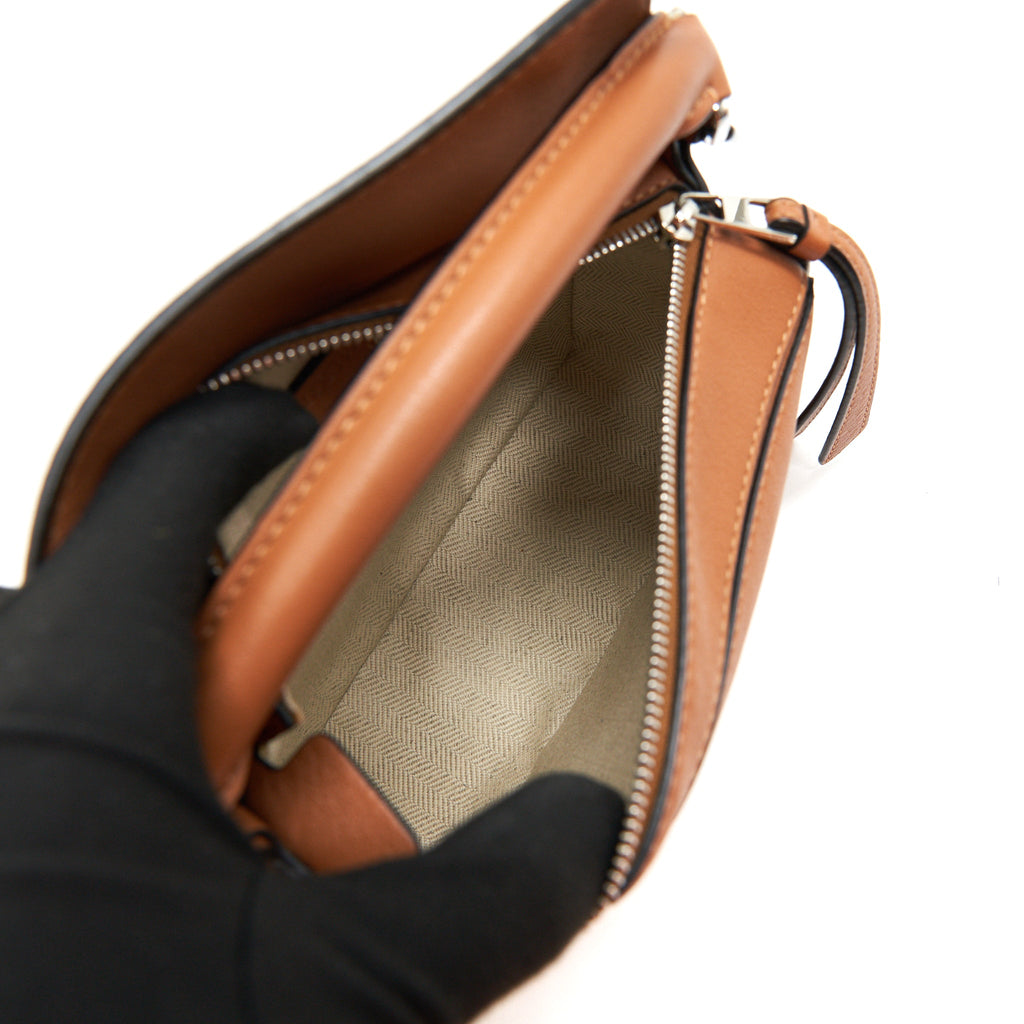 LOEWE MINI PUZZLE BAG IN TAN