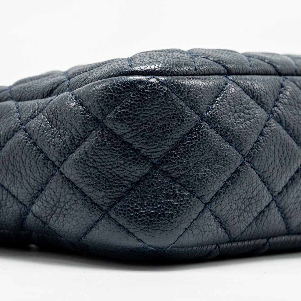 CHANEL 18C CC CAMERA BAG CALFSKIN NAVY GHW