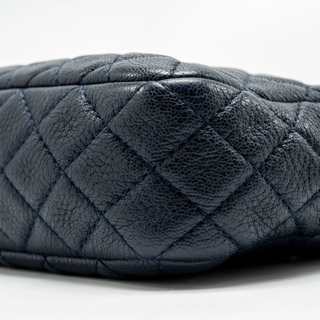 CHANEL 18C CC CAMERA BAG CALFSKIN NAVY GHW