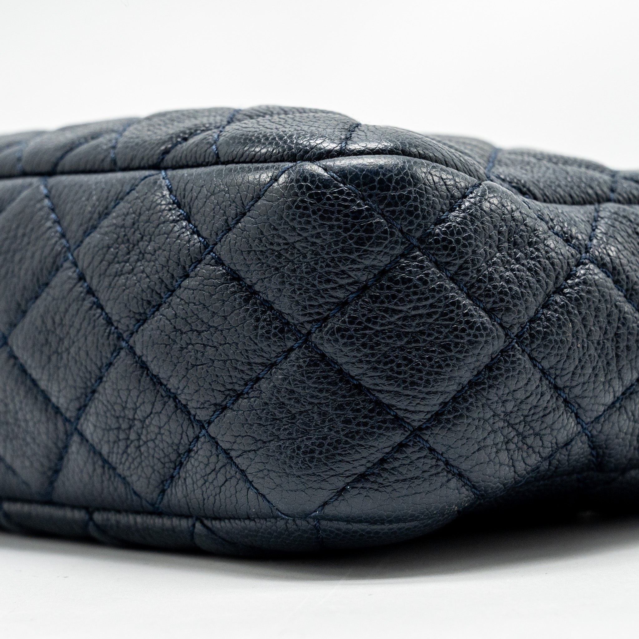 CHANEL 18C CC CAMERA BAG CALFSKIN NAVY GHW