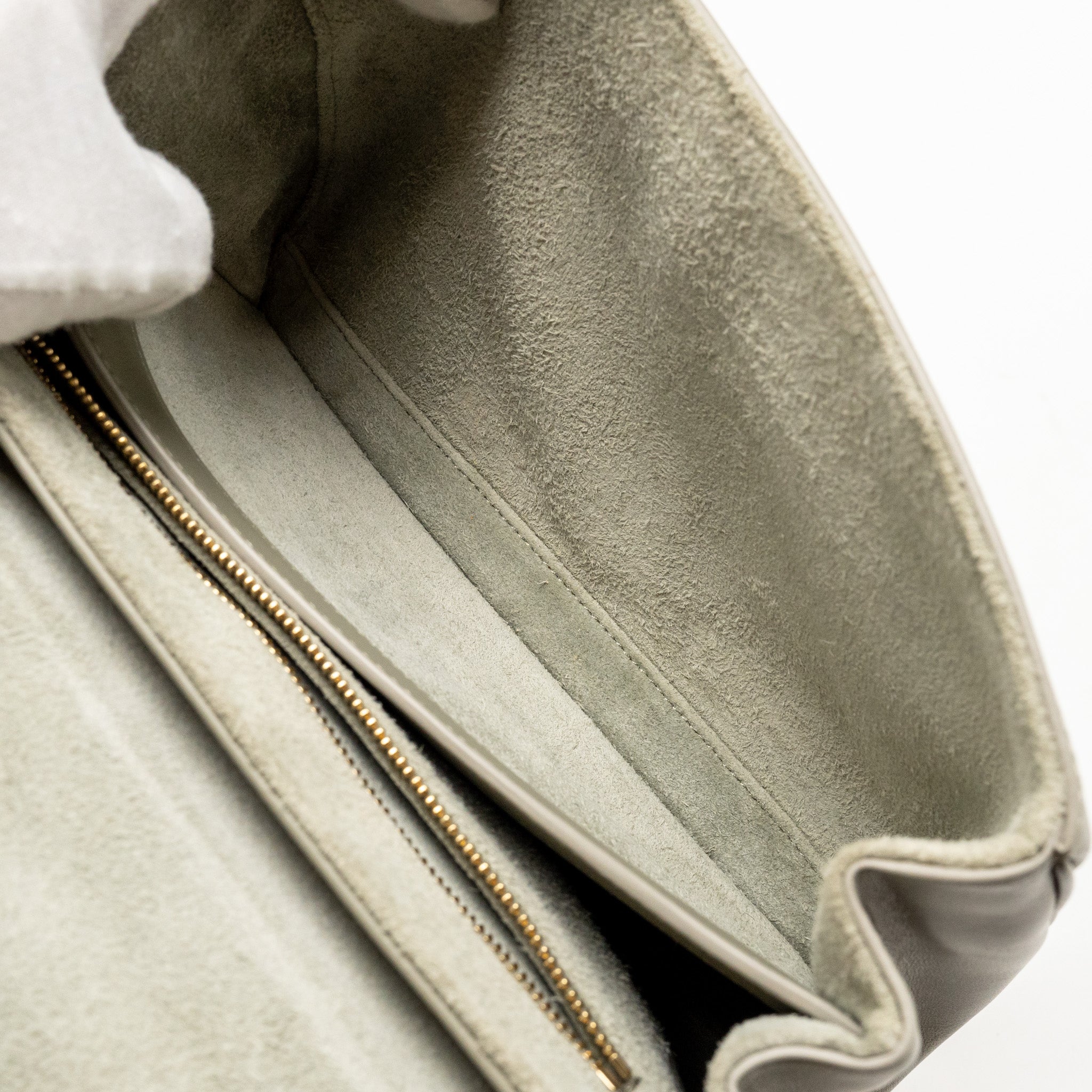 CELINE TEEN SOFT 16 CALFSKIN LIGHT OLIVE GREEN GHW