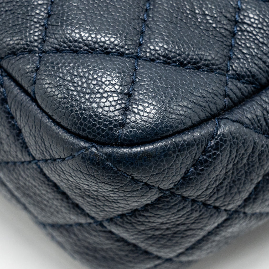 CHANEL 18C CC CAMERA BAG CALFSKIN NAVY GHW
