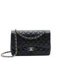 CHANEL JUMBO CLASSIC FLAP BAG CAVIAR BLACK SHW