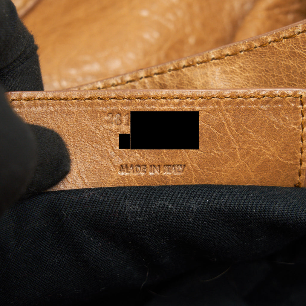 BALENCIANGA GIANT CITY BAG LIGHT CARAMEL