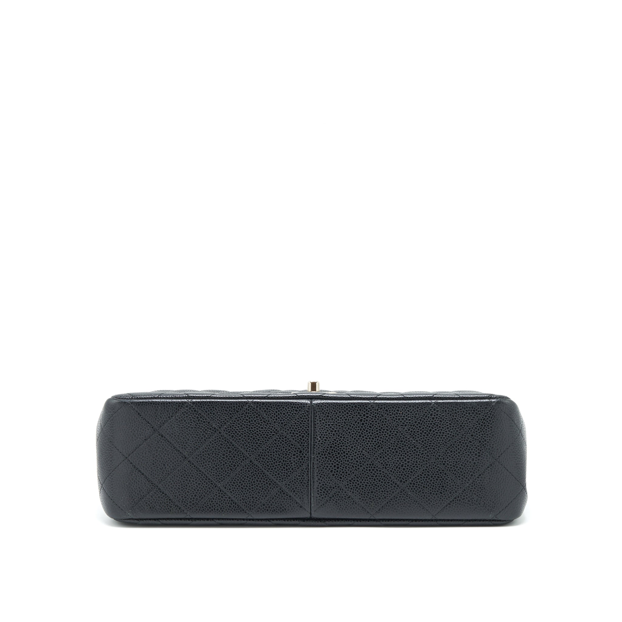 CHANEL JUMBO CLASSIC FLAP BAG CAVIAR BLACK SHW
