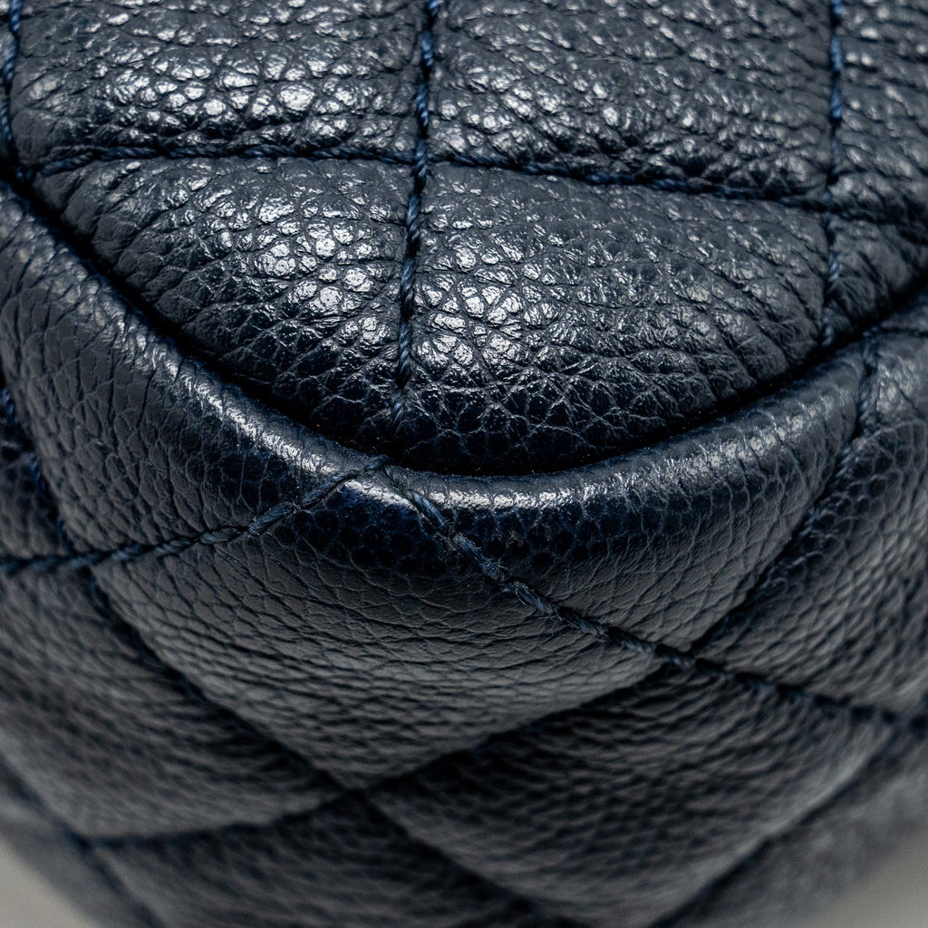 CHANEL 18C CC CAMERA BAG CALFSKIN NAVY GHW