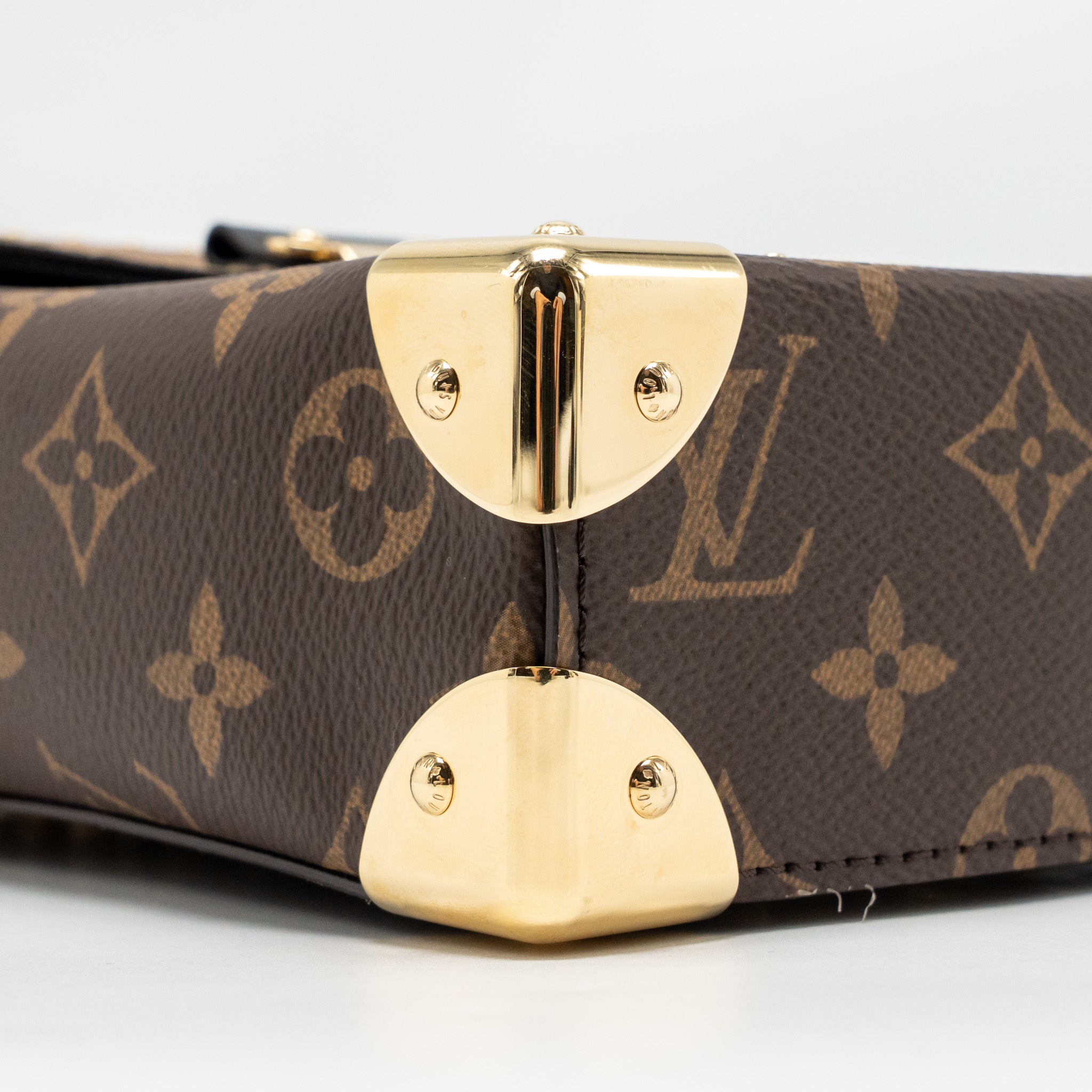 LOUIS VUITTON TOP HANDLE CAMERA BOX MONOGRAM REVERSE CANVAS GHW