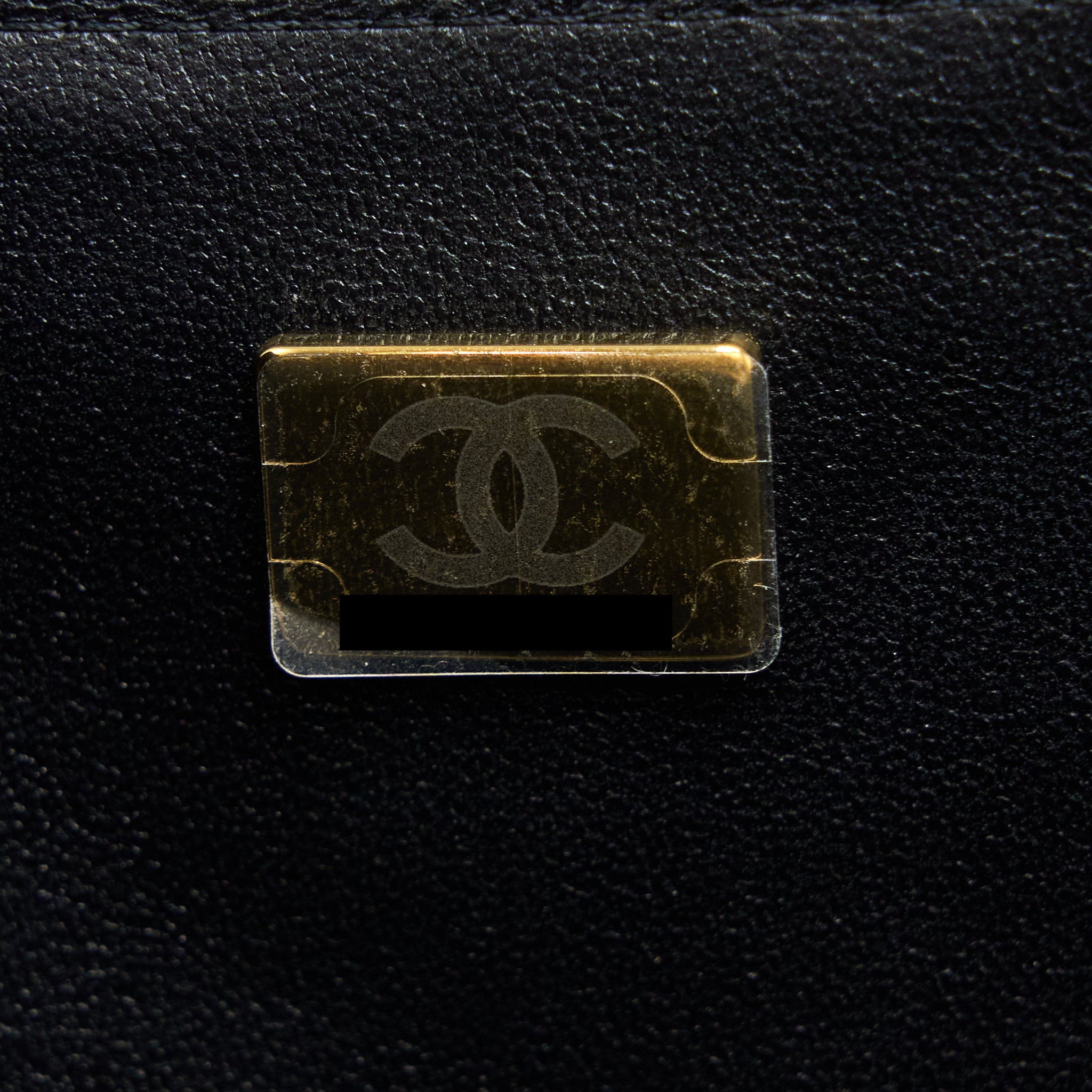 CHANEL 22K COCO CHAIN QUILTED FLAP BAG LAMBSKIN BLACK BRUSHED GHW (MICROCHIP)