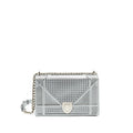 DIOR MEDIUM DIORAMA METALLIC SILVER SHW