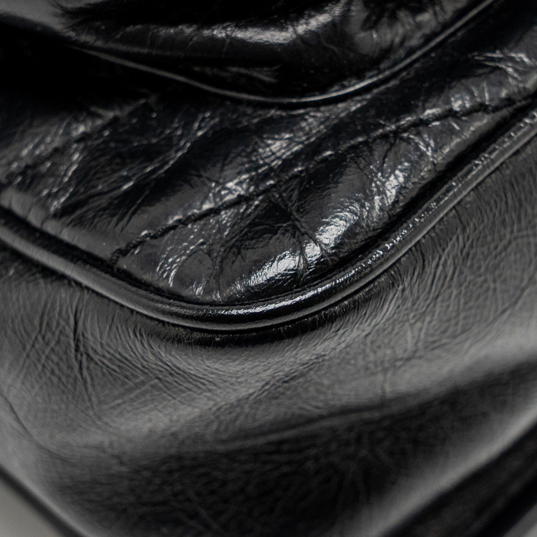 SAINT LAURENT/YSL MEDIUM NIKI CHAIN BAG VINTAGE CALFSKIN BLACK SHW