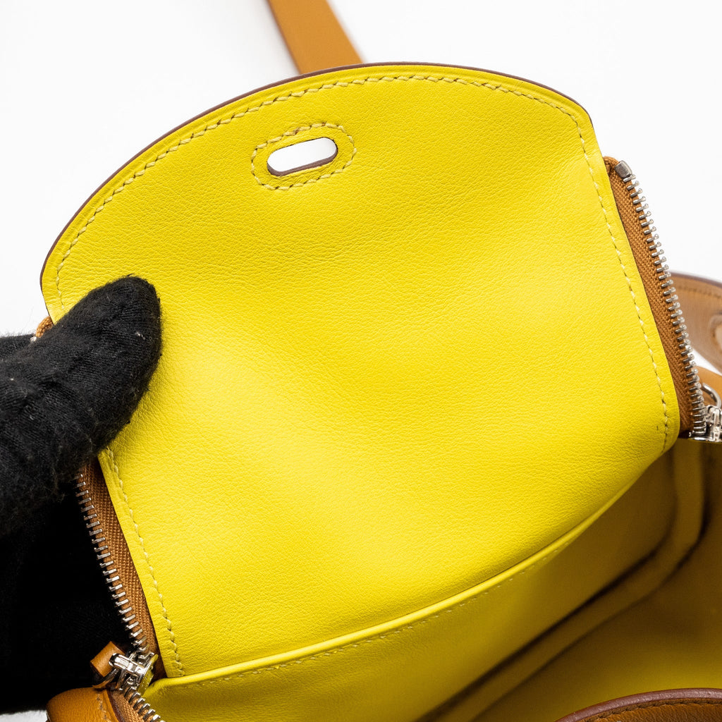 HERMES MINI LINDY SWIFT SESAME/ LIME SHW