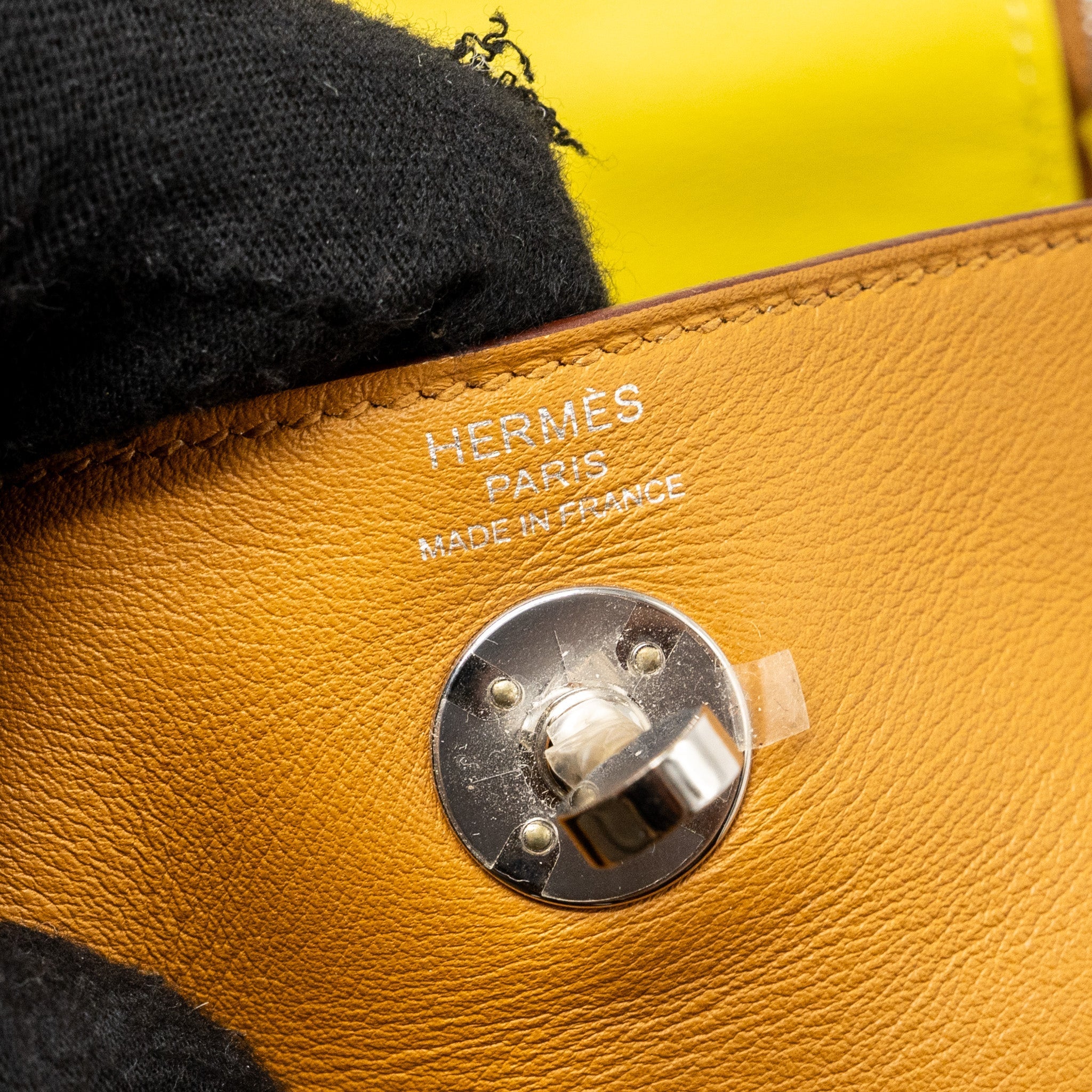 HERMES MINI LINDY SWIFT SESAME/ LIME SHW