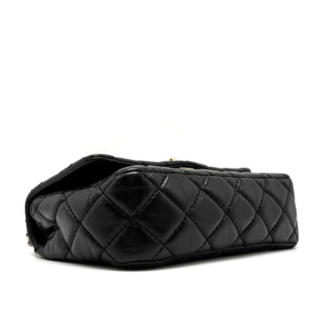 CHANEL MONT COCO MINI FLAP BAG SHINY LAMBSKIN BLACK LGHW
