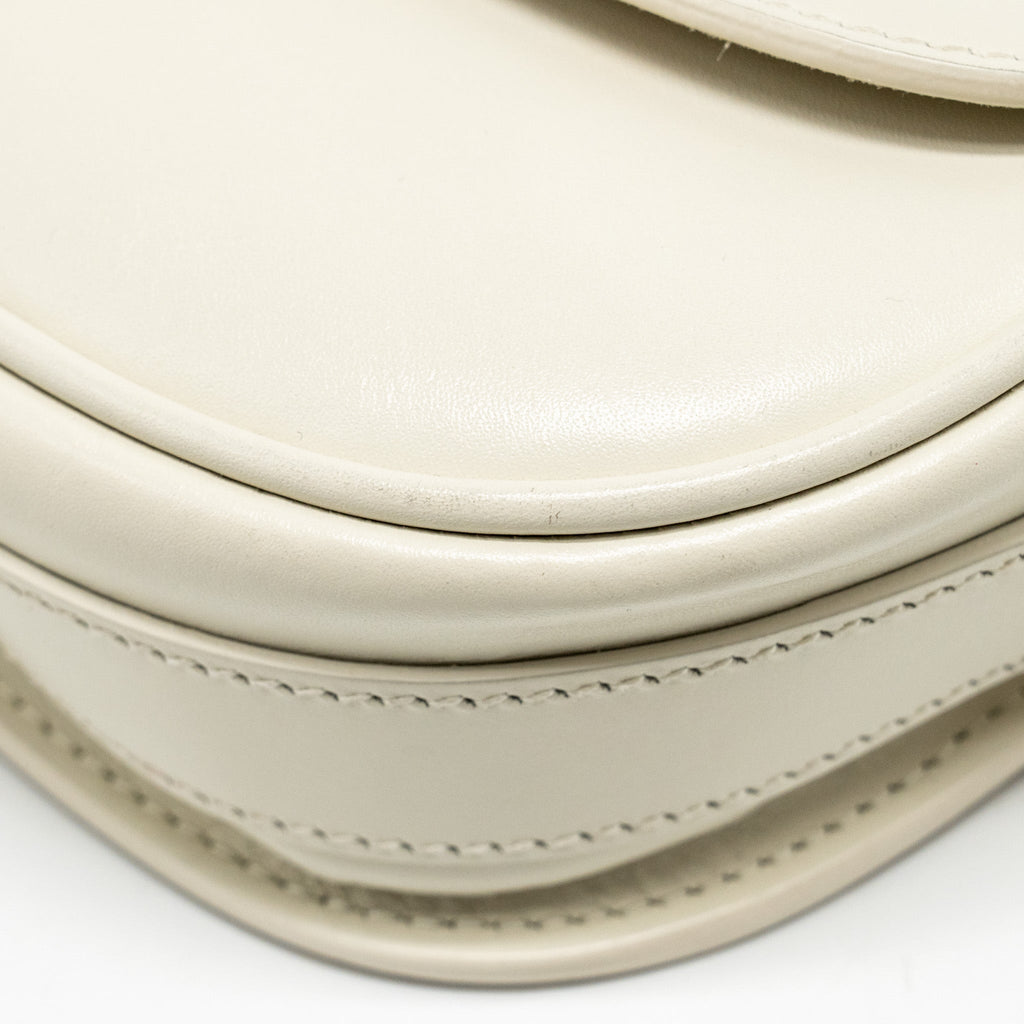 DIOR BOBBY EAST-WEST BAG CALFSKIN WHITE GHW