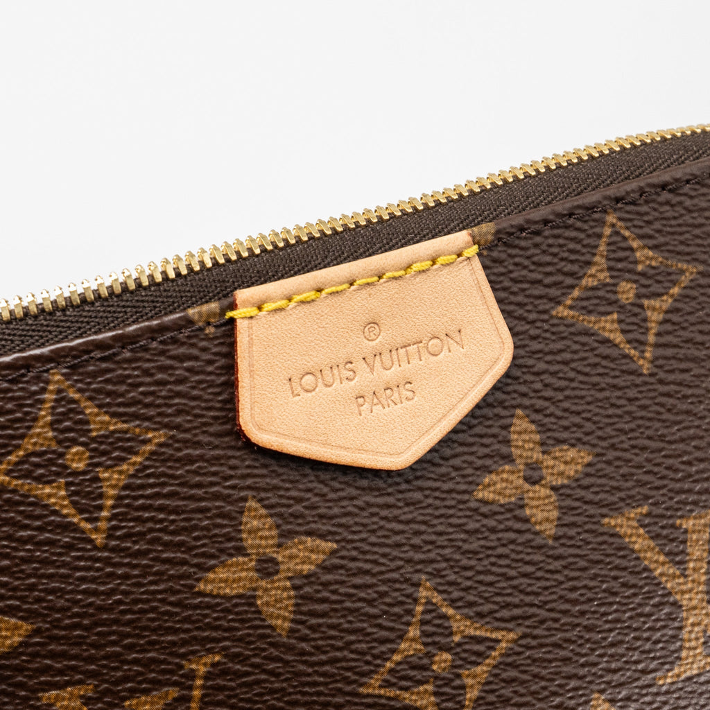 LOUIS VUITTON MULTI POCHETTE MONOGRAM CANVAS ROSE CLAIR GHW
