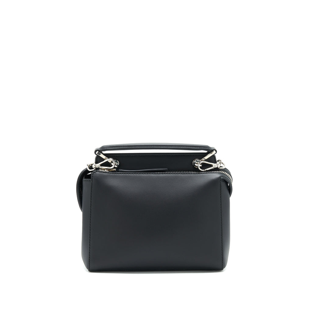 FENDI DOTCOM SHOULDER BAG BLACK WITH STITCH DETAILS