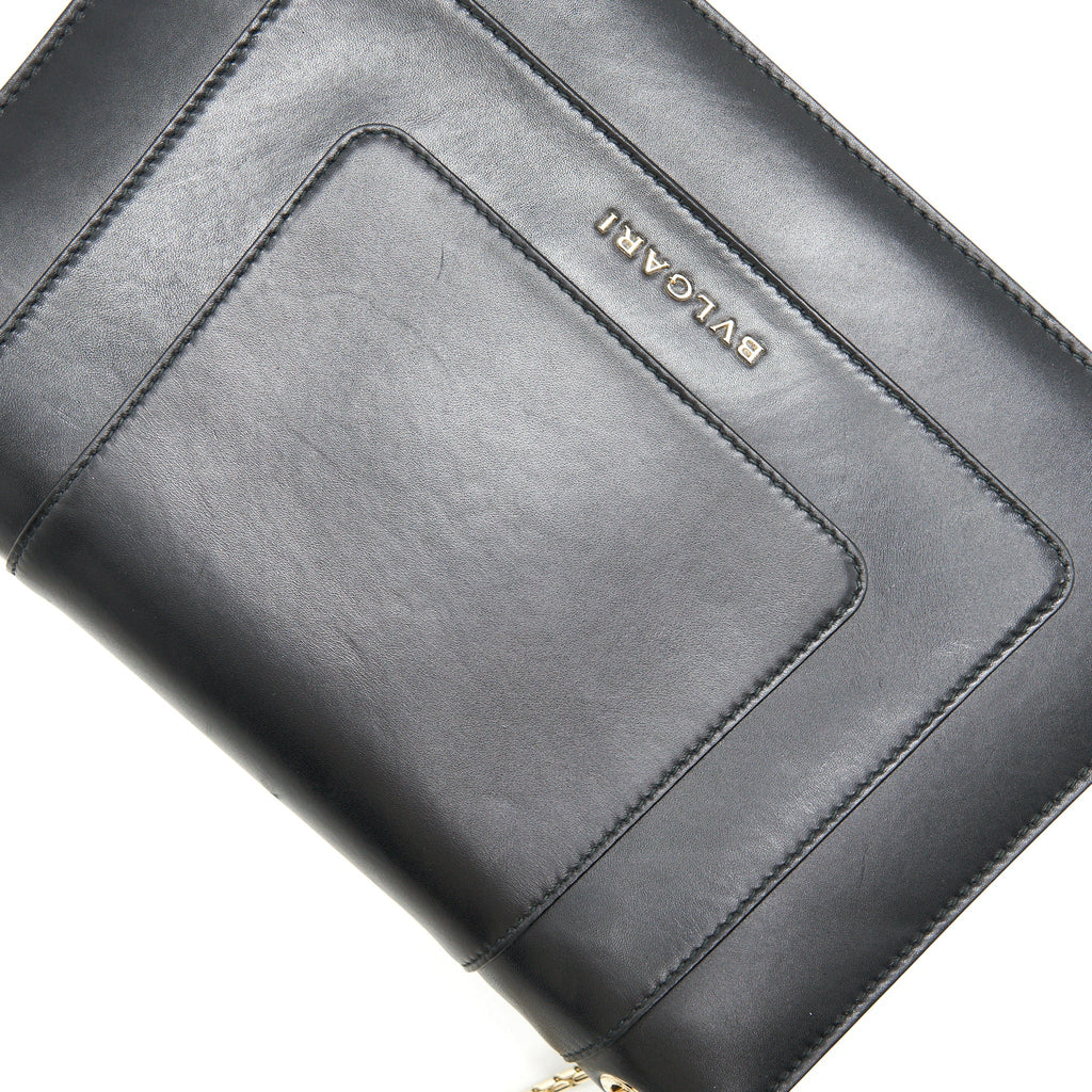 BVLGARI SERPENTI FOREVER SHOULDER BAG IN DARK BEIGE AND BLACK