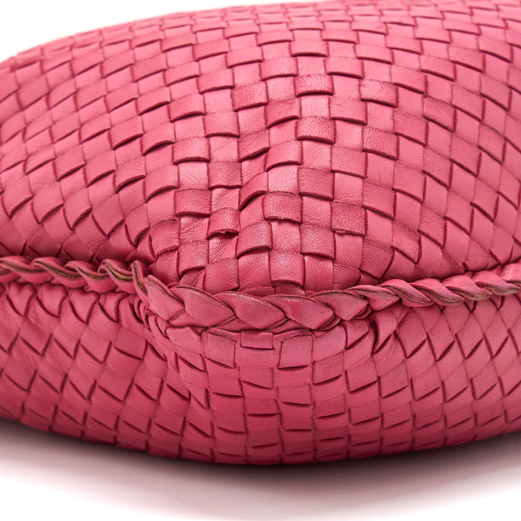 BOTTEGA VENETA INTERCCIATO HOBO BAG PINK GHW