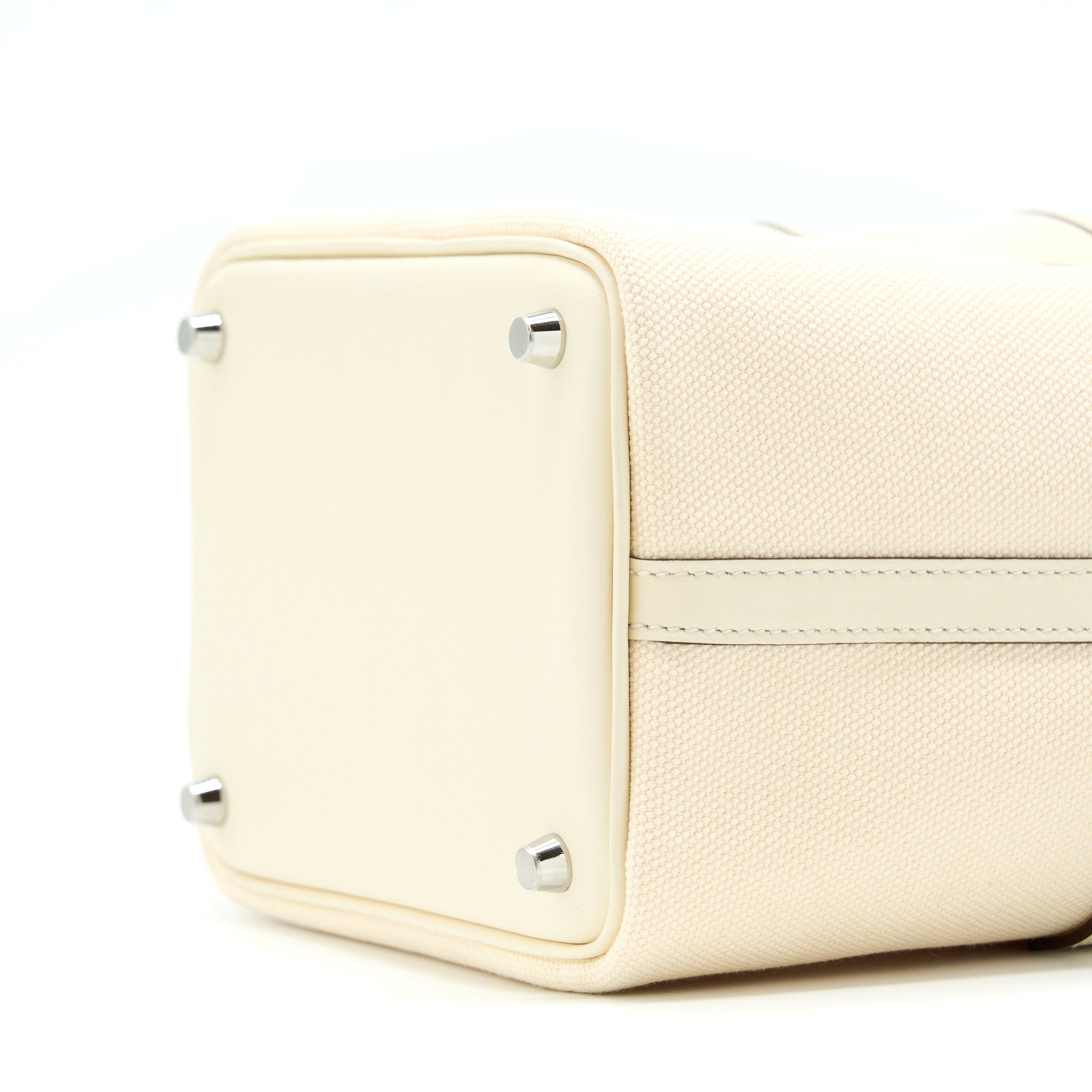 HERMES PICOTIN CARGO 18 SWIFT/TOILE CANVAS ECRU NATA SHW